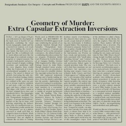 Geometry of Murder: Extra Capsular Extraction Inversions Cover