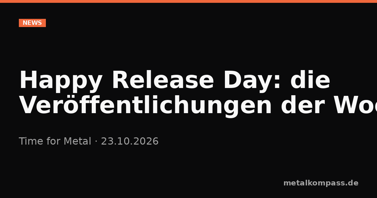 Happy Release Day: die Veröffentlichungen der Woche (KW 43/2026
