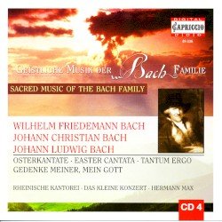 Konzert – Geistliche Musik der Bach Familie, vol 4 Cover