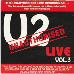 U2 – Live, Vol. 3 Cover